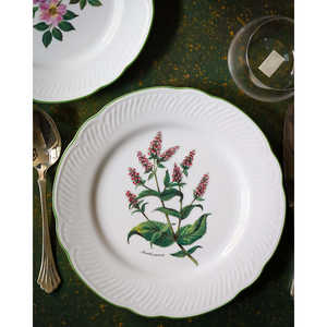 Ginori Laveno 12-Piece Classic and Eco-Friendly <b>Dinnerware</b> <b>Set</b> Customizable Relief Shape with Flowers for Hotels - Product Image 1
