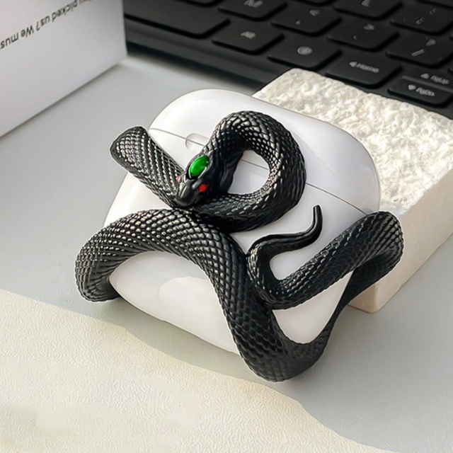 Trend Snake For AirPods 4 Pro2 Case 3D Printed Wireless Earphone Protective Cover For AirPods 3 phone accessories
