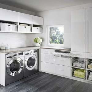 Muebles de Lavandería Modernos de Estilo Minimalista de Alta Gama en Madera Maciza - Product Image 1