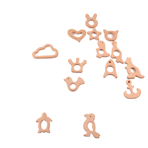 Groothandel Grappige Multi-Size Beukenhouten Bijtring Speelgoed Mode Houten Dieren Baby Bijtringen Voor Baby 'S Tandjes Periode - Product Image 1