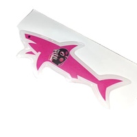 Autocollants requins 3D amovibles en PVC écologique, imprimés UV, livraison rapide, vente en gros, 2026 Blnieece