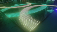 Belle piste de danse LED interactive portable avec contrôleur PC/SD Lumière DJ multicolore pour mariage et hôtel