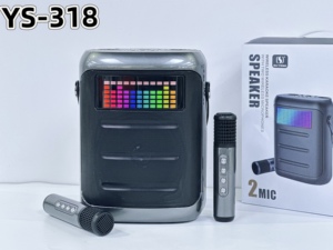 Altoparlante <span class=keywords><strong>Karaoke</strong></span> Portatile con 2 Microfoni Wireless, Luce LED RGB, <span class=keywords><strong>Bluetooth</strong></span> 5.3, Sistema PA per Feste in Casa e Campeggio all'Aperto - Product Image 2