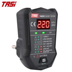 Testeur de Prise Intelligent TASI TA893C avec Écran LED, Testeur de Sécurité Électrique AC 175V-250V, Vérificateur de Tension de Prise, Testeur de Receptacle - Product Image 3