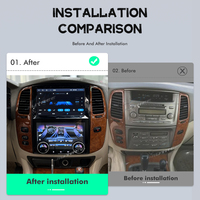 Android 13 Für Toyota Land Cruiser 100 LC100 Lexus LX470 2002-2007 Autoradio Multimedia Video Player Carplay Auto GPS Navigation