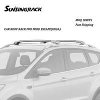 Barres transversales de toit de luxe Sunsing en alliage d'aluminium noir/argent, installation facile, compatibles avec Ford Escape Kuga, livraison directe usine