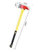 Hache en fibre de haute qualité pour pompiers et secouristes