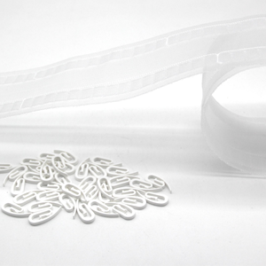 Cinta de cortina enrollable para S, cinta <span class=keywords><strong>plegable</strong></span> de onda, plisada - Product Image 1