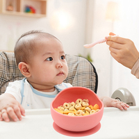 Benhida — bols en Silicone sans BPA, résistant à la chaleur, lave-vaisselle pour bébé, bol en Silicone sans déversement avec cuillère, nouveau Style