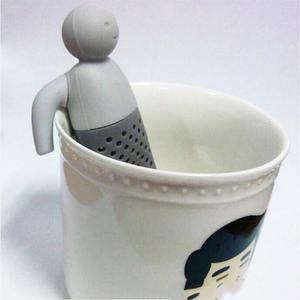 Filtre créatif en silicone Lelyi en forme de petit homme, adorable Mr. General Tea Maker - Product Image 2