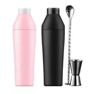 Regenboog Gradiënt Aanpassen Drinken Bartenders Meten Mengen Gift Rvs Bar Tool Cocktail Shakers Set