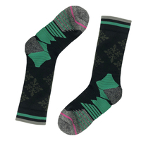 Chaussettes de compression unisexes - Tricotées en coton/nylon/spandex respirant pour les sports de plein air au printemps
