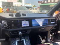 Radio para Auto con Pantalla Doble de 24.6 Pulgadas, Reproductor de DVD Android para Porsche Macan 2014-2017, CarPlay Inalámbrico, GPS, Unidad Principal con Navegación