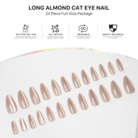 AIERFEI – Lot de 24 faux ongles réutilisables, design de luxe, en gel, pour femmes, mariage, fête, usage quotidien, vente en gros, en vrac, pour les bouts des doigts