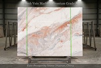 Мраморная плита Ever-Prosperity Stone Blush Vein: Премиальный экзотический камень для современного полированного напольного покрытия вилл и отелей класса люкс