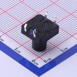 TS-1003-BR12016 Tactile Switch Through hole-4P,12x12mm Switch Single Pole Single Throw Round Button 1.6N Through Hole - Product Image 2