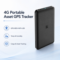 Traceur d'actifs GPS 4G LTE W20, dispositif de suivi de fret portable avec capteur de température et d'humidité Bluetooth