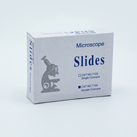 Cheap 7014 Microscope Glass Slide with Ground Edge 25.4x76.2mm Transparent Customizable OEM Support for Lab Research