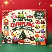 Calendrier de l'Avent de Noël 2026 avec mini-boules squishy, boîte surprise de compte à rebours pour Halloween et Noël, cadeau de fête, vente en gros