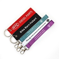Tali leher kustom tempat kartu lencana ID lanyard kartun warna-warni lanyard nilon poliester lanyard