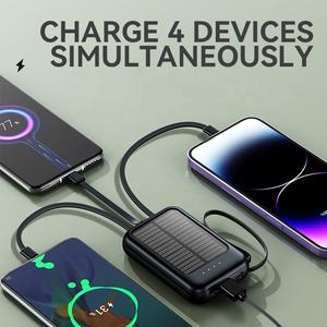 Station multifonctionnelle avec câble Chargeur <span class=keywords><strong>solaire</strong></span> Téléphone <span class=keywords><strong>Batterie</strong></span> Petites banques d'énergie 10000 Mah <span class=keywords><strong>Batterie</strong></span> <span class=keywords><strong>solaire</strong></span> - Product Image 2