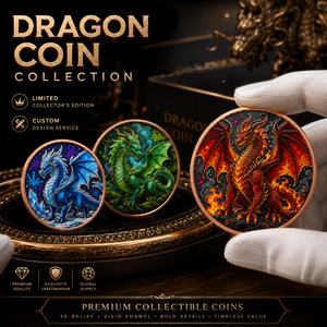 Koin Tembaga Murni 999 1 oz Bergaya Grafiti Berwarna Seri Naga Relief Tinggi 3D UV Edisi Kolektor - Product Image 5