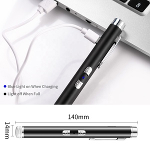 Đèn pin bằng thép không gỉ 2 trong 1 với tia laser màu xanh lá cây và đèn pin USB-C chiếu sáng mạnh cho nhà làm việc và trường hợp khẩn cấp - Product Image 4