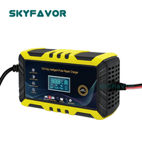 Chargeur de batterie de voiture 12V à prix d'usine, chargeur intelligent automatique 12V 6A à impulsions pour batteries EFB, WET, GEL, AGM, VRLA et batteries au plomb-acide