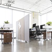 Cloisons de bureau modernes d'occasion à prix abordable, cloisons de bureau portables et cloisons de cabine avec panneau acoustique pour chambre et hôtel