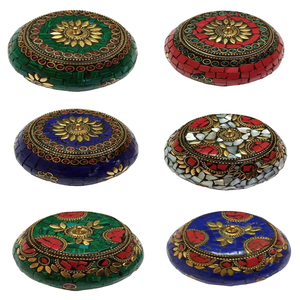 Dernière conception de boîte à bijoux pour femmes en mosaïque faite à la main boîte de rangement de bijoux disponible au meilleur prix pour les GC-JB-10 à l'exportation - Product Image 3