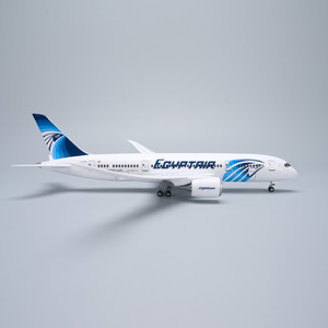 Modelo de Avión de Simulación de 43 cm de Egypt Airlines 787, Avión B787 con Luces, Adorno de Regalo con Tren de Aterrizaje y Caja de Regalo - Product Image 3