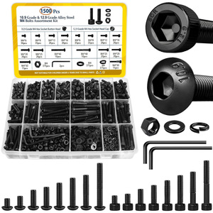 M4 Alloy Steel Screw Bolt Assortment Kit 1500 Pcs Metric Hex Socket Cap Button Head Nuts Washers For Sports Equipment - Product Image 1