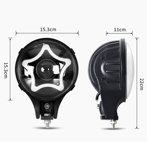 Faro LED de 7 ", el último anillo de estrella de 40W, faro LED de forma redonda para camión todoterreno, faro LED de 7 pulgadas y 12V para motocicleta Jeeps - Product Image 4