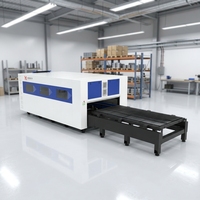 Machine de découpe laser à fibre 6K haute puissance, machine de découpe laser à fibre fermée pour tôles métalliques épaisses, découpeuse laser à bas prix