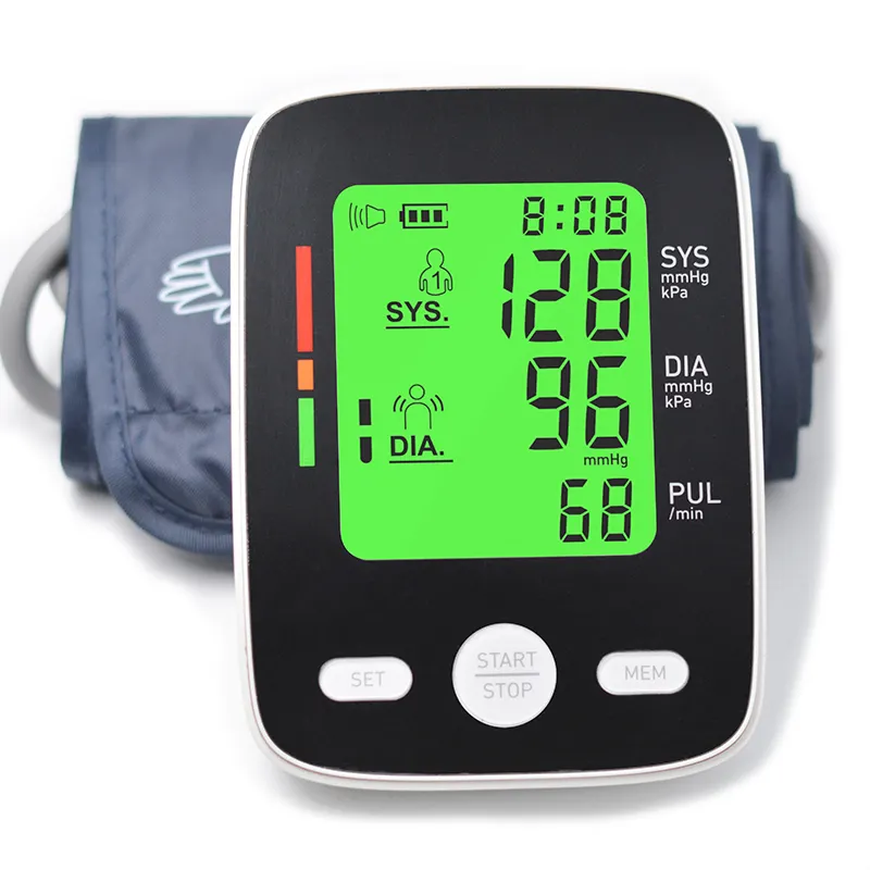 Nhà Máy Giá Cánh Tay Kỹ Thuật Số Loại BP Máy CE Phê Duyệt Voice Blood Pressure Monitor Xách Tay