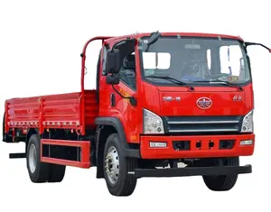 FAW Tiger LHD LHD 130HP 5 Ton düz yatak kargo kamyonu 6.2 metre kargo platformu yeni 4x2 sürücü 24V pil dizel hafif kamyon segmenti - Product Image 1
