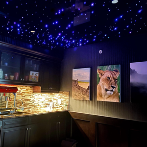 Nouvelle tendance : Film imprimé anti-feu et anti-UV à motif ciel étoilé, facile à installer, film de plafond extensible en fibre optique PVC pour cinéma - Product Image 3