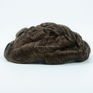 Tupé para Hombre de Encaje y PU, Pelucas Transpirables para Hombre, Prótesis Capilar Masculina, Peluca de Cabello Humano 100% Natural, Piezas de Cabello para Hombre - Product Image 4