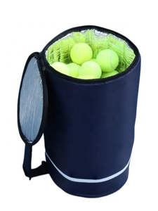 Sac <span class=keywords><strong>seau</strong></span> pour balles <span class=keywords><strong>de</strong></span> <span class=keywords><strong>tennis</strong></span>, capacité <span class=keywords><strong>de</strong></span> 100 balles, isolé, épaissi, durable, sac à bandoulière portable pour une utilisation en intérieur/extérieur, entraînement <span class=keywords><strong>de</strong></span> <span class=keywords><strong>tennis</strong></span> - Product Image 1