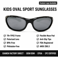 Lunettes de soleil souples pour enfants les plus vendues, avec logo personnalisé, monture souple, verres polarisés TAC