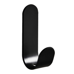 Wall Mounted Hooks Black Powder Coated No Drill Installation Kitchen <b>Storage</b> Organizer <b>For</b> Pots Pans Ladles Spatulas - Product Image 5