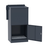 Boîte aux lettres extérieure personnalisée en acier, durable, intelligente, avec accès arrière pour colis
