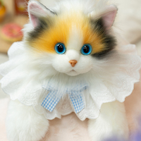 Nouveauté : Sac à dos en peluche douce jaune clair en forme de queue de tigre, sac à dos pour chat Calico, adorable sac cadeau pour les fêtes et les anniversaires