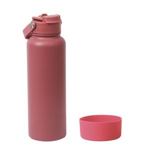 新しいスタイル650Mlスポーツウォーターボトル真空断熱ステンレス鋼ストロー蓋ウォーターフラスコ旅行ドリンクマグポータブルハンドル付き - Product Image 3