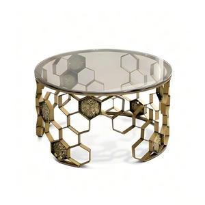 <span class=keywords><strong>Table</strong></span> basse de luxe créative et artistique, <span class=keywords><strong>table</strong></span> en métal haut de gamme pour maisons et villas de luxe, salons, <span class=keywords><strong>table</strong></span> basse ronde - Product Image 1