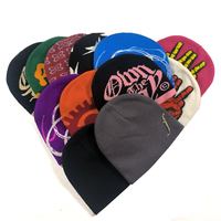 Bonnet personnalisé en jacquard brodé avec logo, en acrylique tricoté, chaud pour l'hiver, style streetwear, bonnets personnalisés