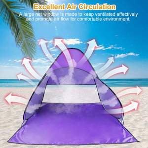 Parasol léger facile à installer, abri solaire, tente de plage pour enfants avec sac de transport - Product Image 4