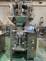 Machine d'emballage VFFS intégrée automatique à 10/14 têtes de pesage pour biscuits, chips, snacks et aliments, machine d'emballage 2 en 1
