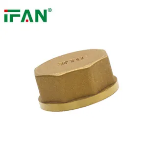 Ifan ที่มีคุณภาพสูงฝาปิดทองเหลือง1/2 ''-1'' ข้อต่อท่อทองเหลือง