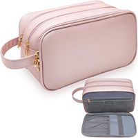 Ginzeal sac cosmétique voyage Portable maquillage trousse de toilette luxe femme trousse de maquillage pour voyage en cuir Pu